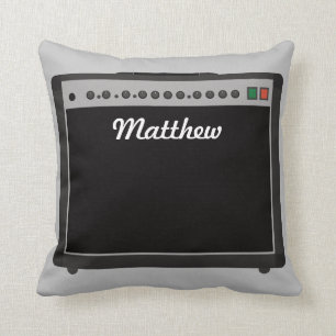 Coussin Illustration personnalisée d'amplificateur pour