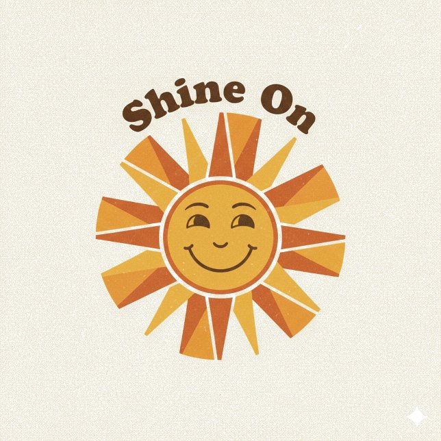 Coussin Illustration Throw Pillow –“Shine On” Motivational (Créateur téléchargé)