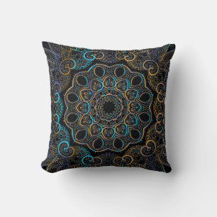 Coussin illustration vintage arrière - plan. Mandala. Indi