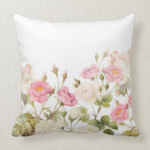 Illustration vintage de pré de roses de sépia rose