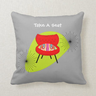 Coussin Illustrations des chaises de style moderne rétro d