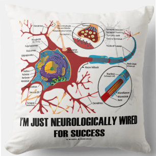 Coussin I'm Neurologically Wired for Success