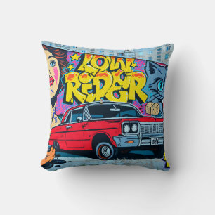 Coussin Image détaillée du dessin de graffiti. Conceptuel