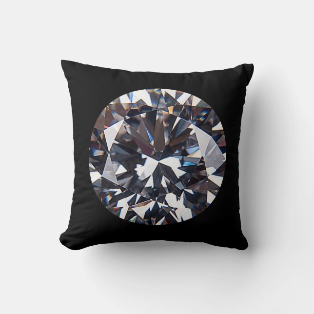 Coussin Image élégante de la gemme de diamant (Recto)