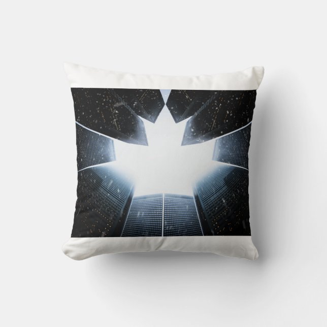 Coussin Image en angle bas de l'immeuble de haute montée (Recto)