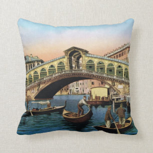 Coussin Image vintage de reproduction, Venise 1910