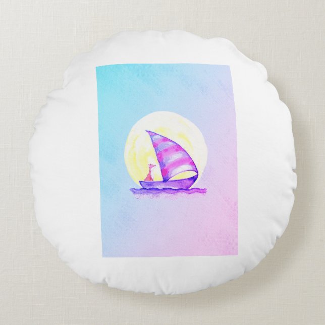 Coussin Imaginaire de Fox flottante" (Devant)