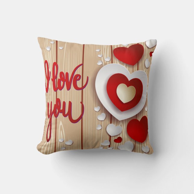 Coussin Imaginaire des coeurs (Recto)