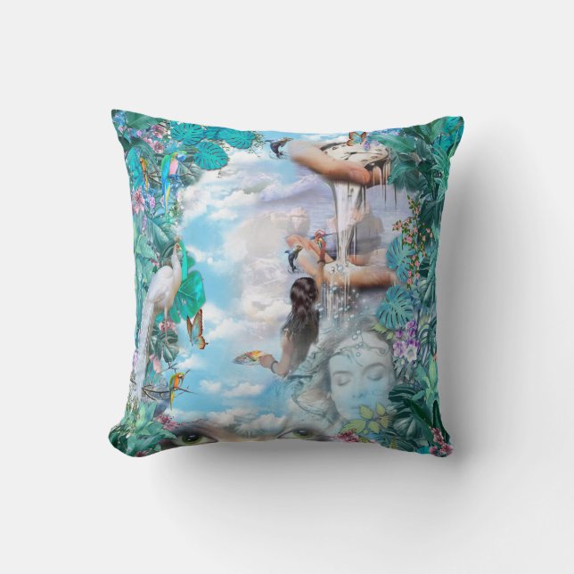 Coussin Imaginaire du surréalisme tropical (Recto)