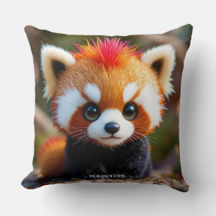 Coussin Imaginaire mignon Panda Red Hai