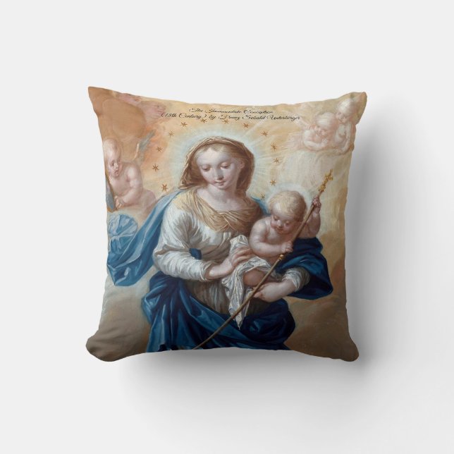 Coussin Immaculée conception (Recto)