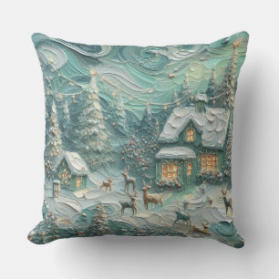 Coussin Impasto Noël Motif Vacances Whimy Green