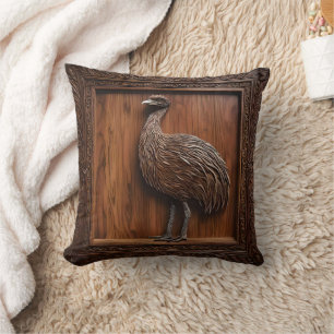 Coussin Impression 3d Wood Australian Emu