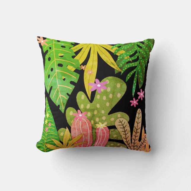 Coussin Impression botanique #3 (Recto)