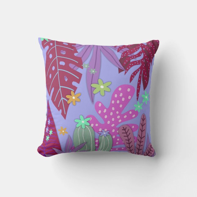 Coussin Impression botanique #4 (Recto)