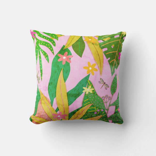 Coussin Impression botanique no 10 (Recto)