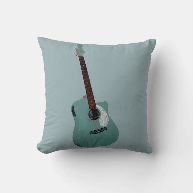 Coussin Impression d'art guitare (Recto)
