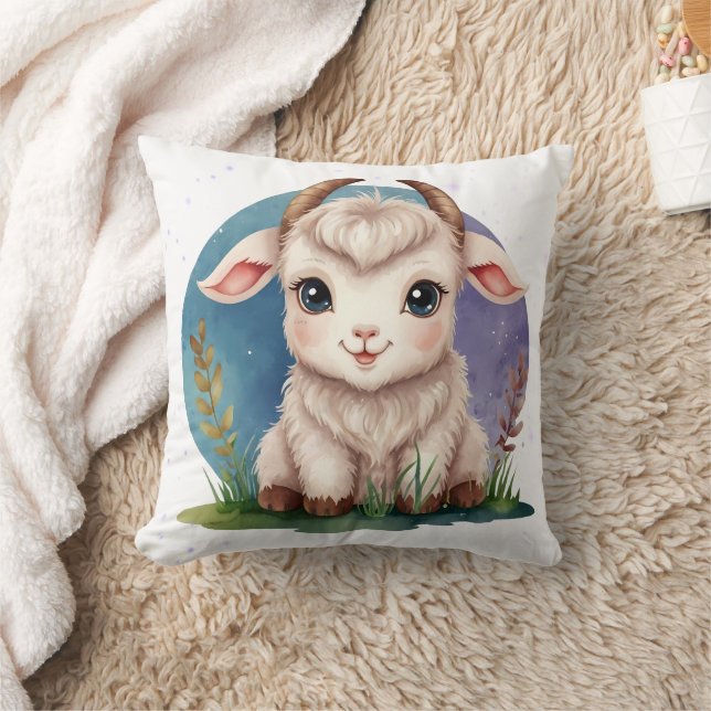 Coussin Impression de bébé chou kawaii objectif (Couverture)