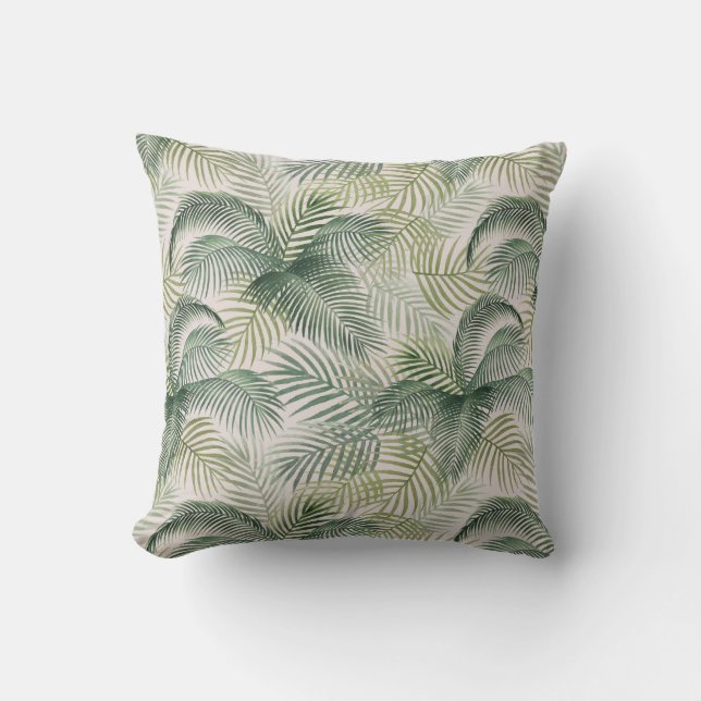 Coussin Impression de palme       (Recto)