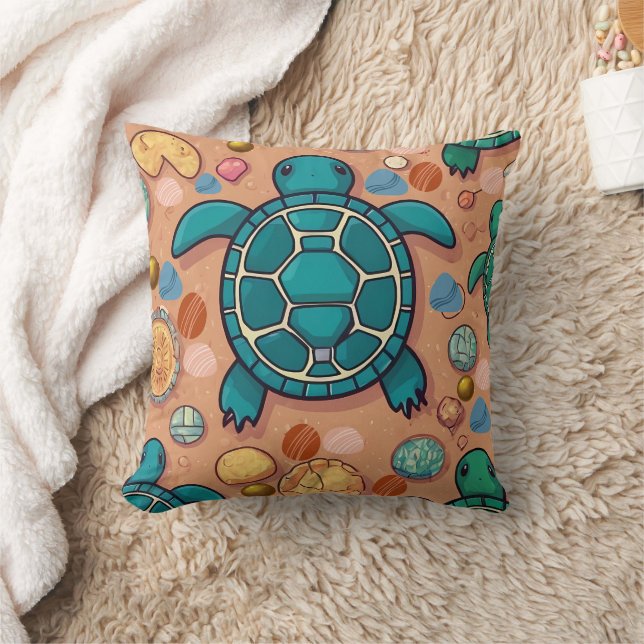 Coussin Impression des pierres de tortue (Couverture)