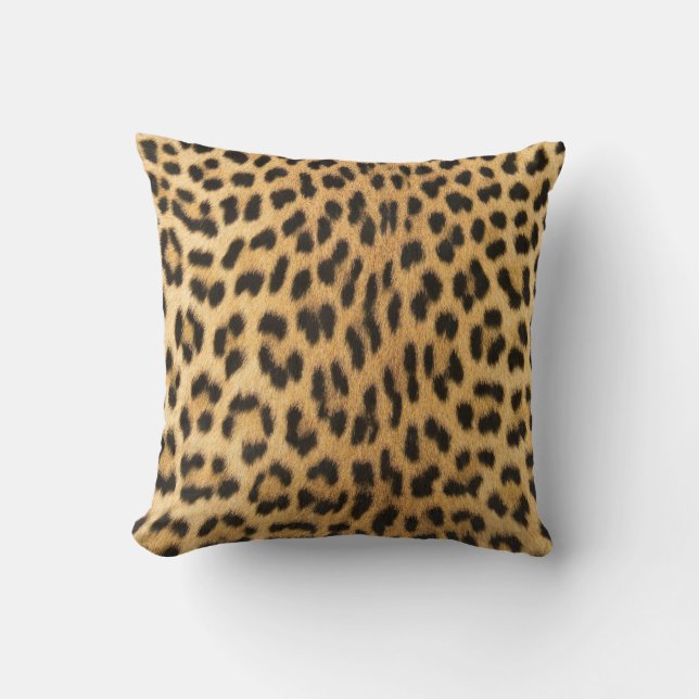 Coussin Impression élégante de léopard guépard (Recto)