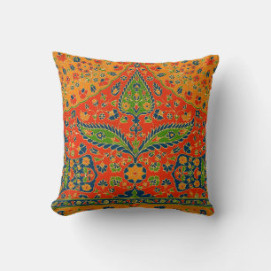 Coussin Impression florale persane décorative