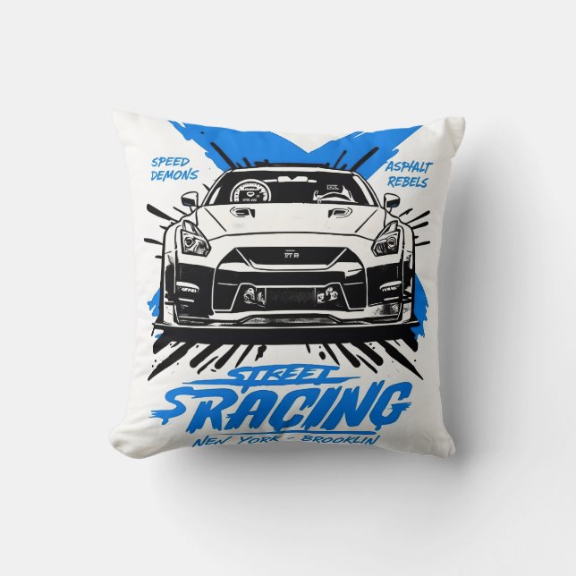 Coussin impression personnalisée Pilotes de lancement (Recto)