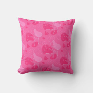 Coussin Impression rose foncé et clair