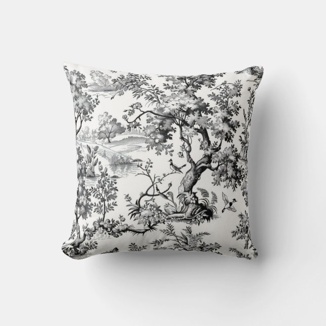 Coussin Impression sur toile noire (Recto)