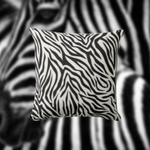 Coussin Impression Zebra