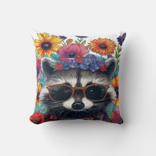 Coussin Imprimantes et Motifs artistiques, Raccon