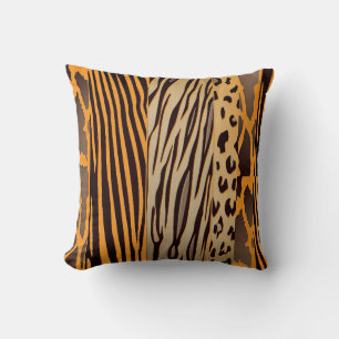 Coussin imprimé animal