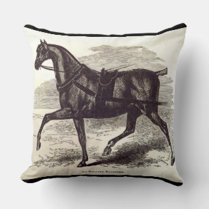 Coussin Imprimé au 19e siècle Un cheval anglais Roadster