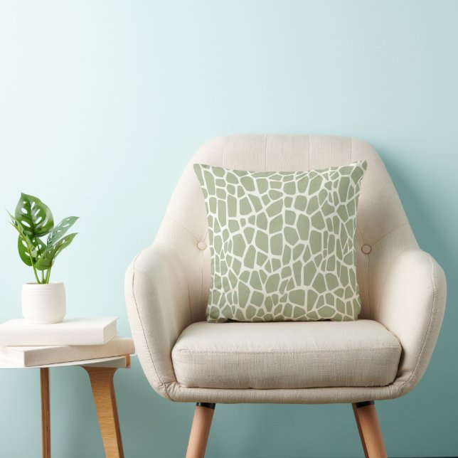 Coussin Imprimé Girafe Vert (Chaise)