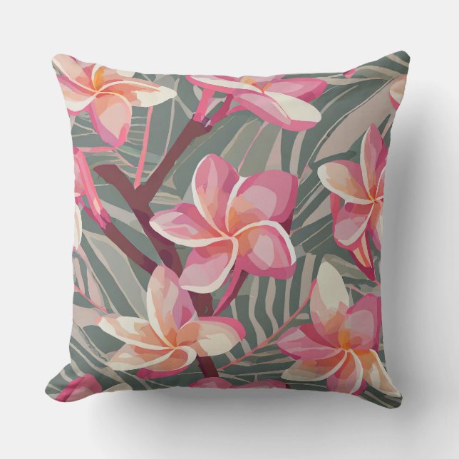 Coussin Imprimé hawaïen (Recto)