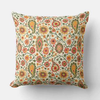 Coussin Imprimé Indian Paisley