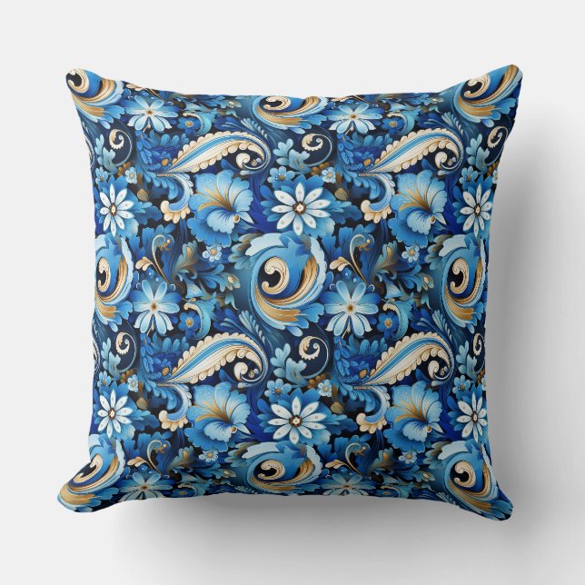 Coussin Imprimé Paisley (Recto)