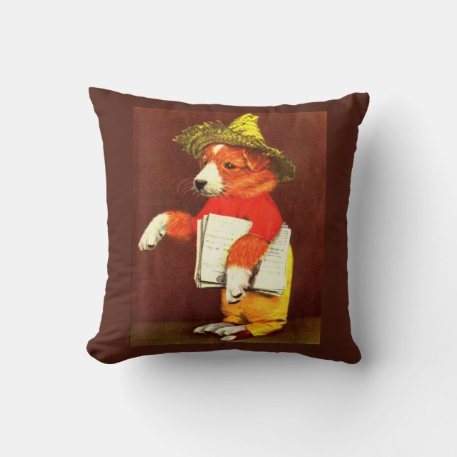 Coussin imprimé sur chiot (Recto)