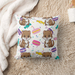 Coussin Imprimer les bonbons de ferret