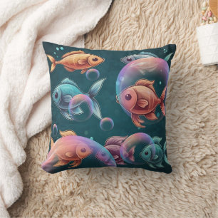 Coussin Imprimer les bulles de poisson à rayons X