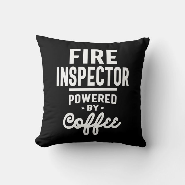 Coussin Incendie Inspecteur Titre du travail Cadeau (Recto)