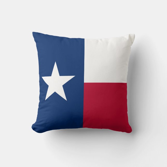 Coussin Indicateur d'état du Texas (Recto)
