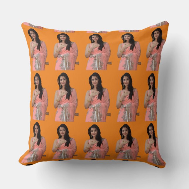 Coussin 🇮 indienne 🇳 Aishwarya Rai manque le monde de Bo (Recto)