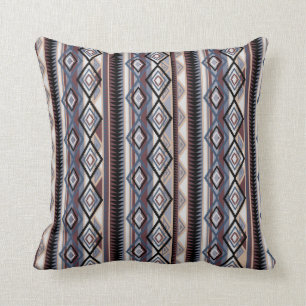 Coussin indigène de rayure