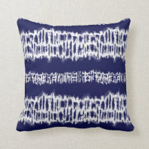 Indigo Japanese Shibori Tie Dye Stripes Imprimer