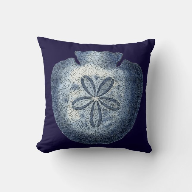 Coussin Indigo Shells III (Recto)