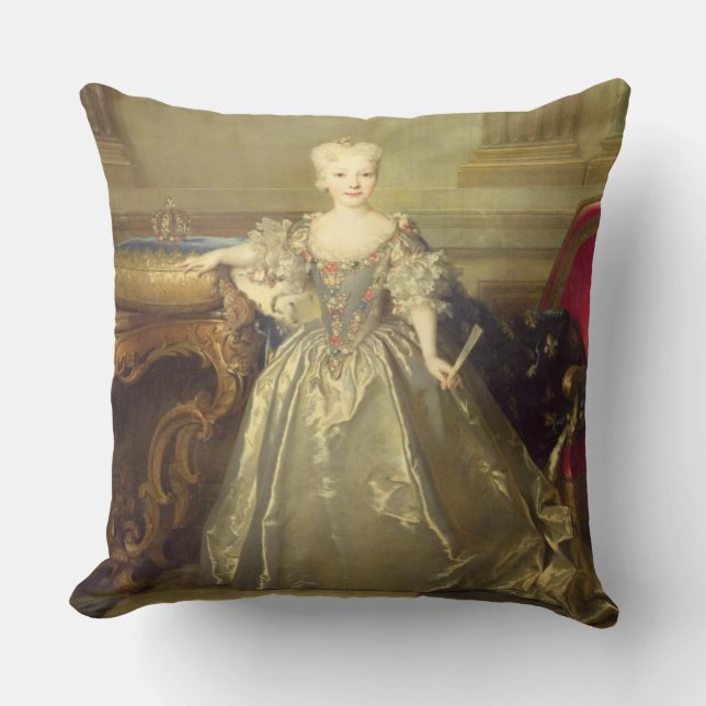 Coussin Infanta Maria Ana Victoria de Borbón, 1724 (huile (Recto)