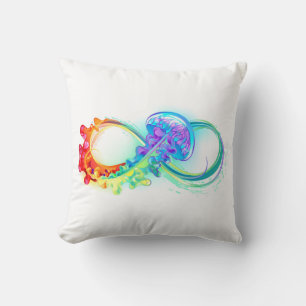 Coussin Infinity avec Rainbow Jellyfish