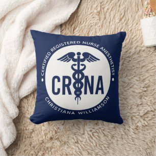 Coussin Infirmière anesthésiste certifiée CRNA personnalis