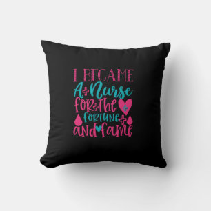 Coussin Infirmière Cadeau   Est devenue infirmière pour la